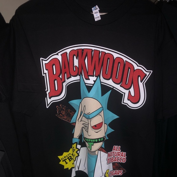 Rick and morty backwood shirt Clearance